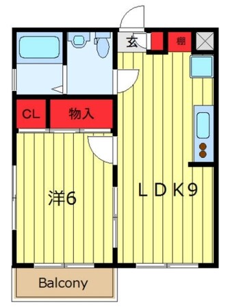 フラワーマンションの物件間取画像